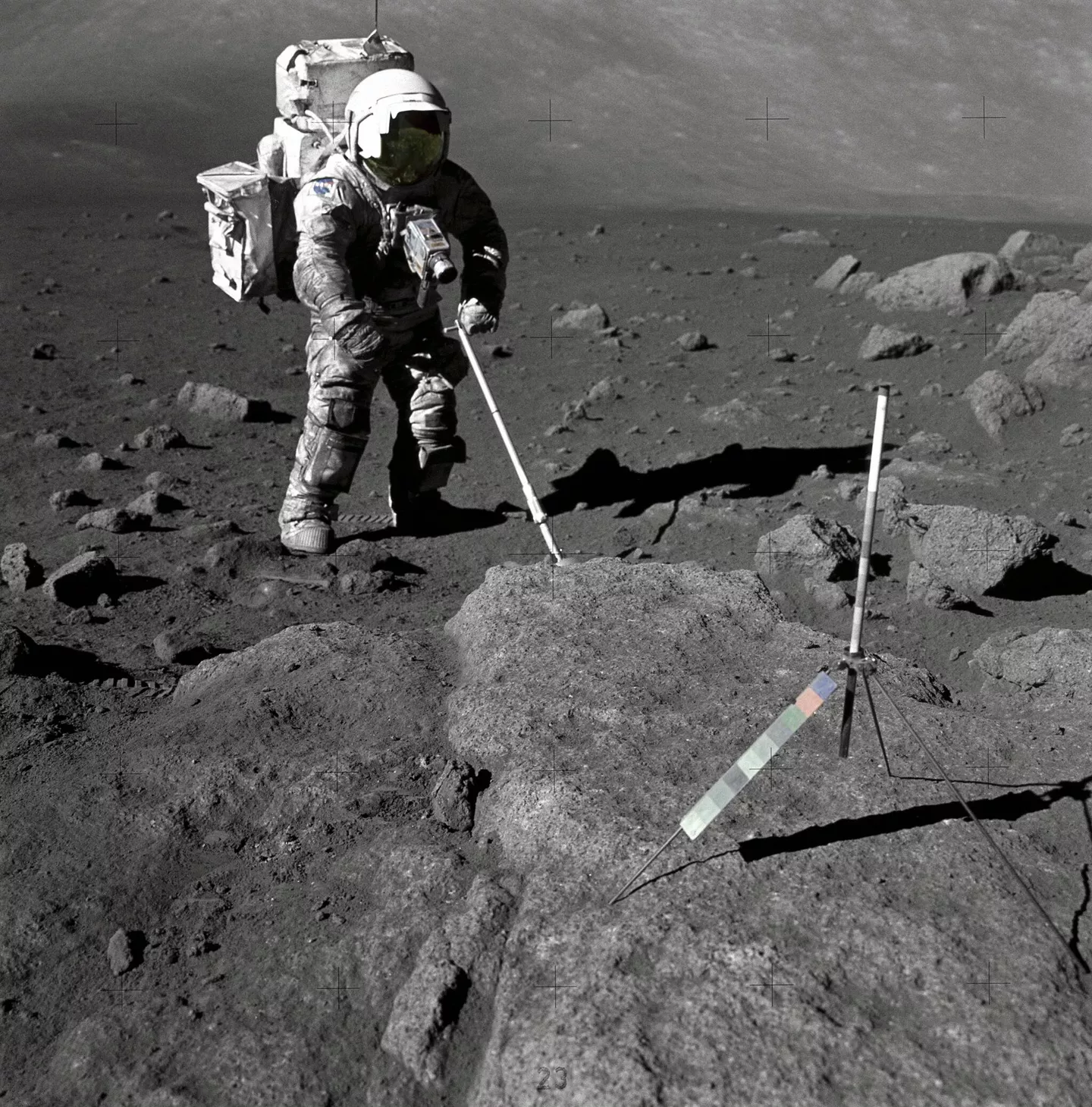 Геолог Харрисон Шмитт на Луне, 1972