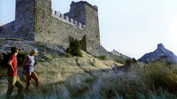 Консульский замок Судакской генуэзской крепости. 1971 год
