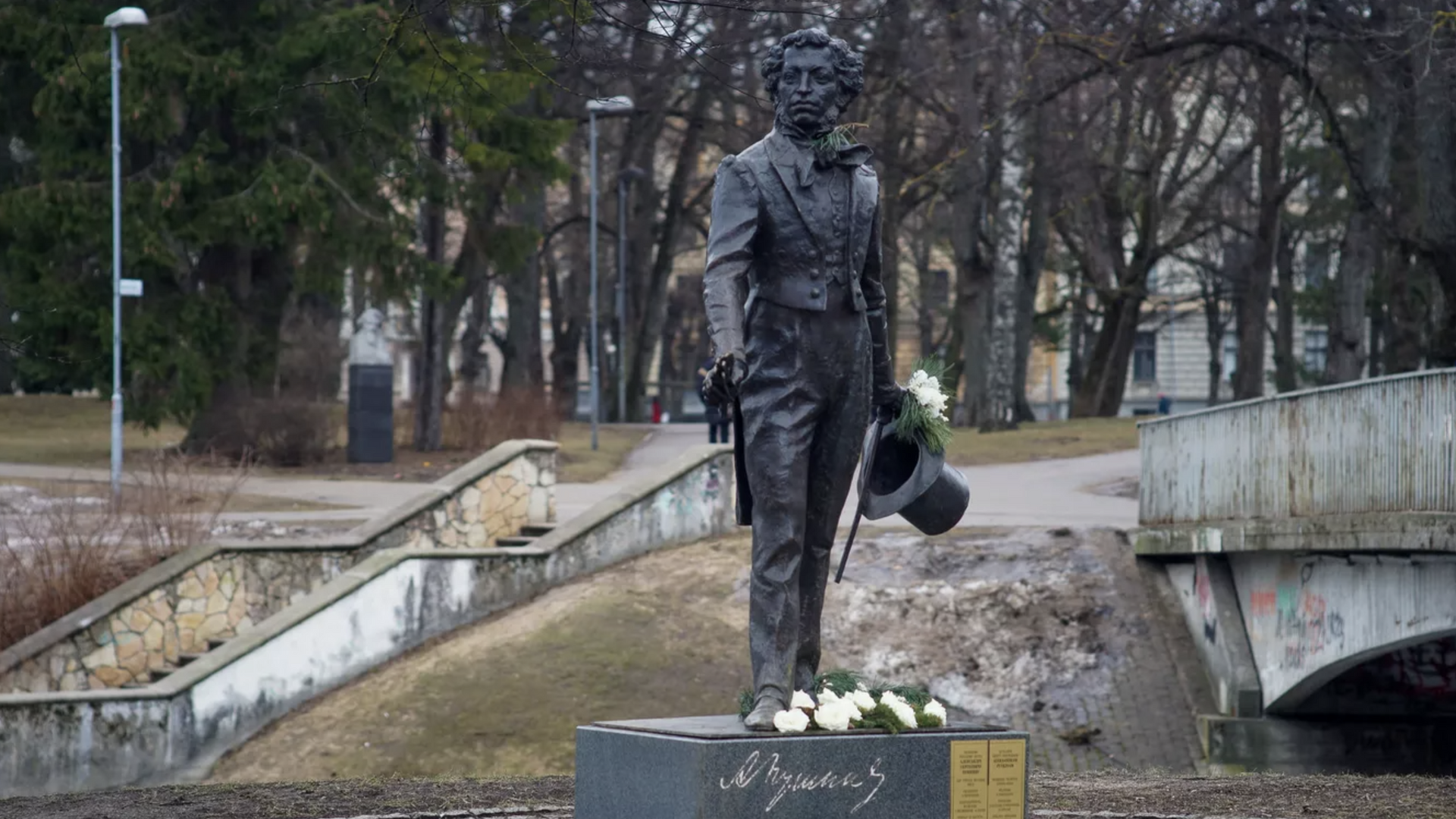 Памятник Александру Сергеевичу Пушкину в Риге - РИА Новости, 1920, 30.05.2023