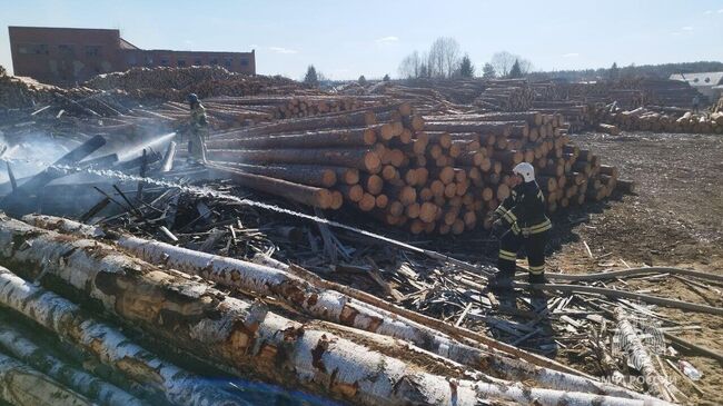 Пожар в Первоуральске Свердловской области