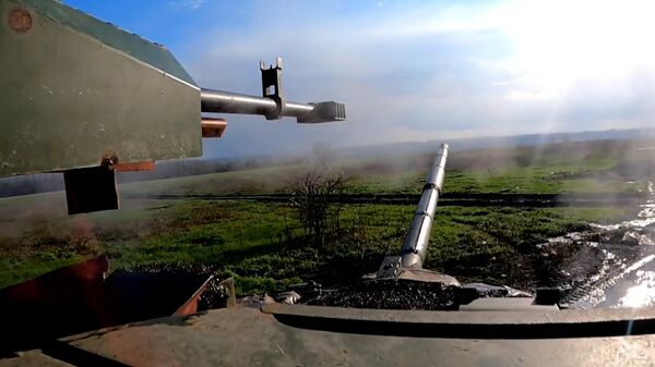 Боевая работа экипажа танка Т-90М Прорыв 20-й гвардейской армии ЗВО в Донбассе