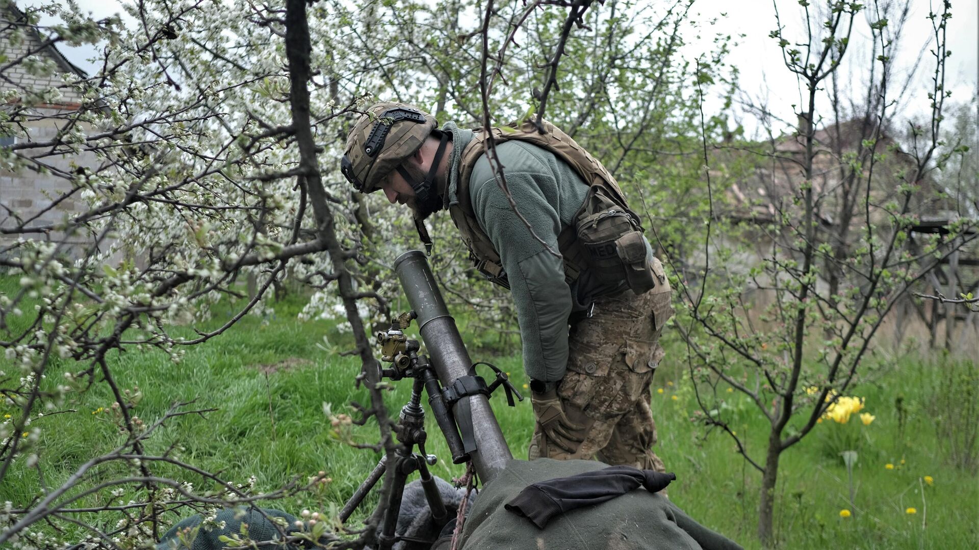 Украинский военнослужащий в Донецкой области - РИА Новости, 1920, 26.04.2023