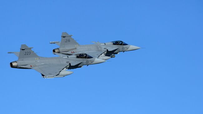 Шведские истребители Gripen. Архивное фото