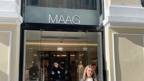Магазин Maag, открывшийся в среду вместо Zara на Неглинной улице в Москве