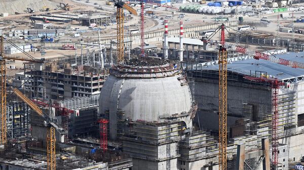 1-й энергоблок строящейся атомной электростанции Аккую в турецком городе Гюльнар