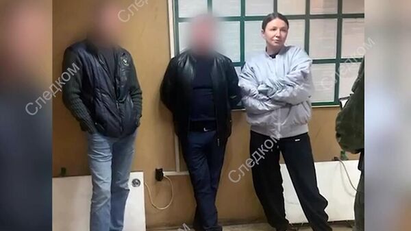 Блогер Елена Блиновская, задержанная сотрудниками правоохранительных органов при попытке пересечь границу Российской Федерации. Скриншот видео