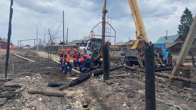 Последствия пожара в Сосьве