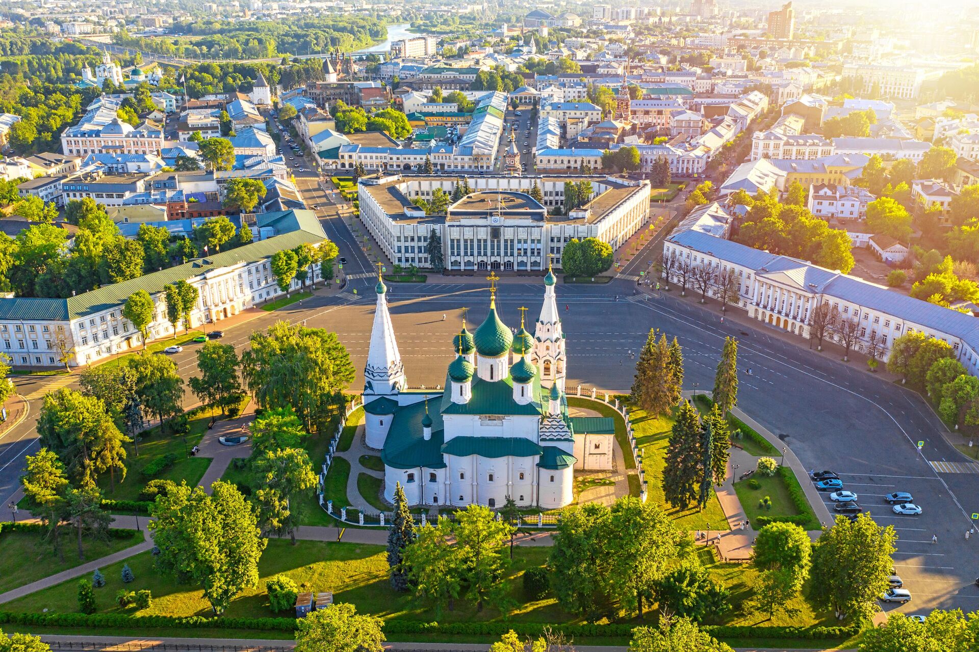 Вид на церковь Илии Пророка и центр города Ярославля - РИА Новости, 1920, 27.04.2023