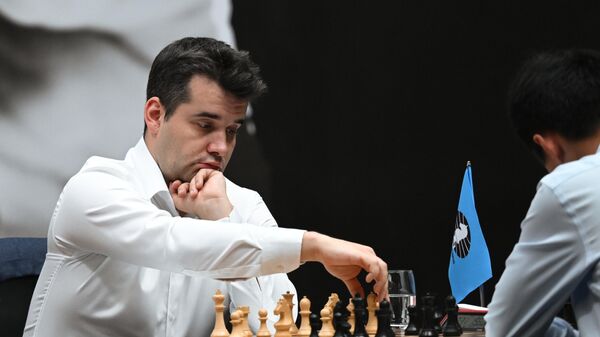 Российский гроссмейстер Ян Непомнящий
