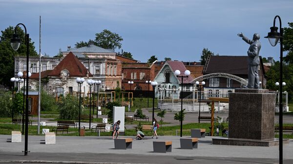 Площадь Карла Маркса в городе Козьмодемьянске