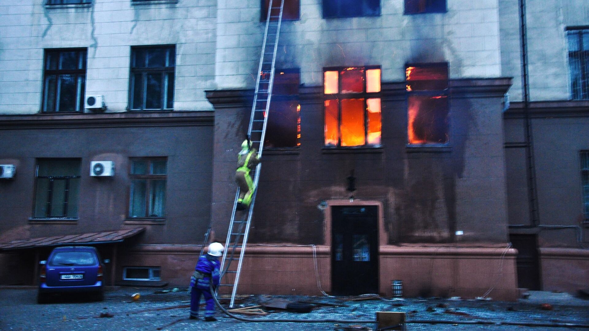 Пожар в здании Дома профсоюзов в Одессе - РИА Новости, 1920, 08.06.2023