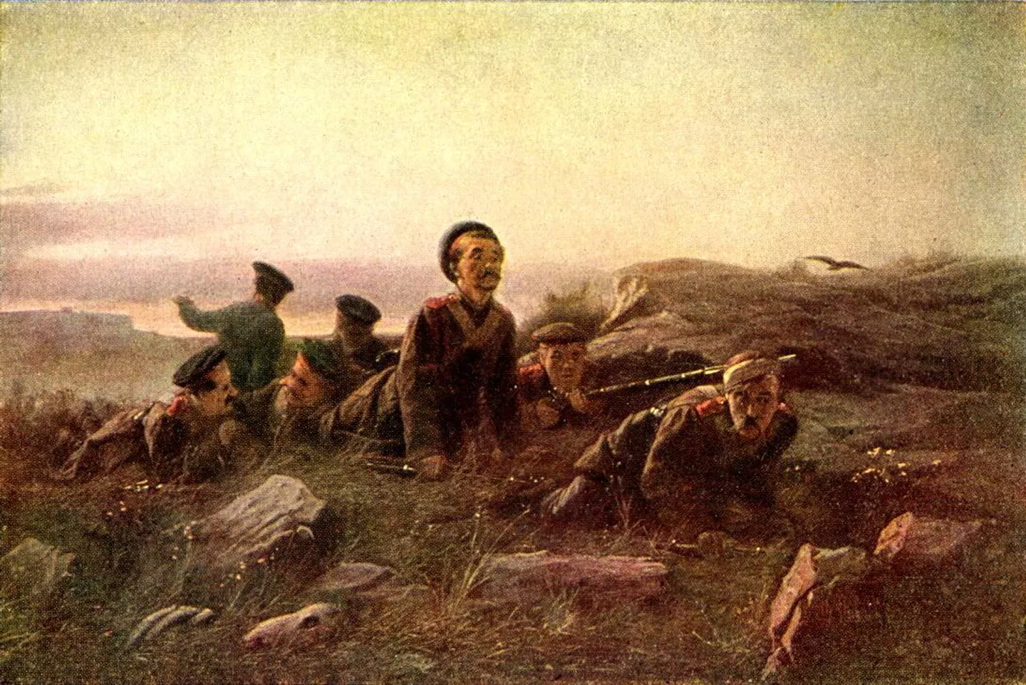 Василий Перов Пластуны под Севастополем, 1874 