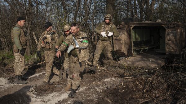 Раненые украинские военные