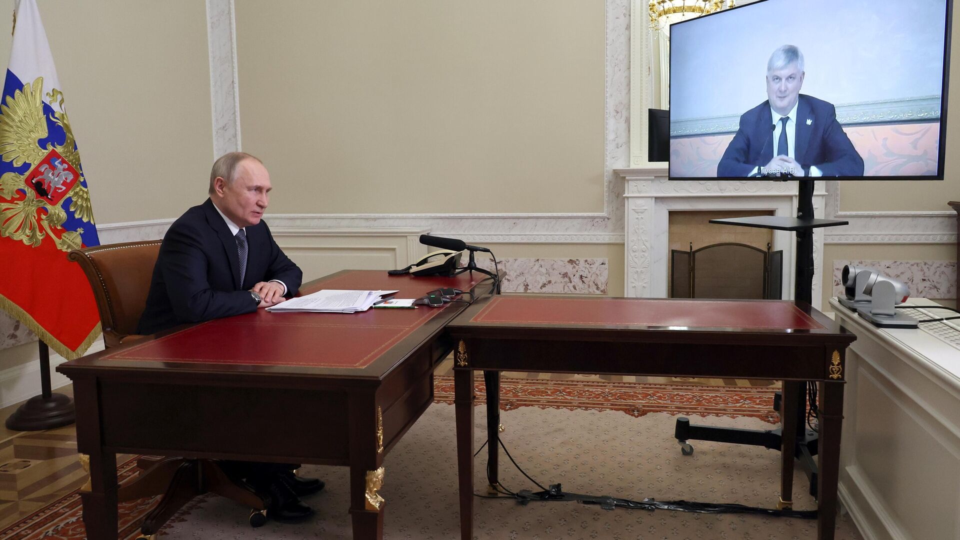 Putin met with the governor of the Voronezh region