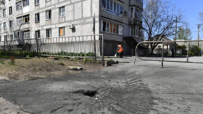 Последствия обстрела ВСУ Васильевки в Запорожской области