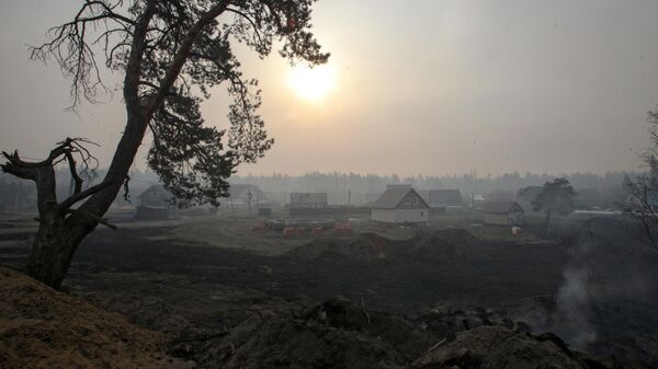 Село Успенка в Тюменской области после пожара