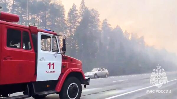 Обстановка с лесными пожарами в Свердловской области