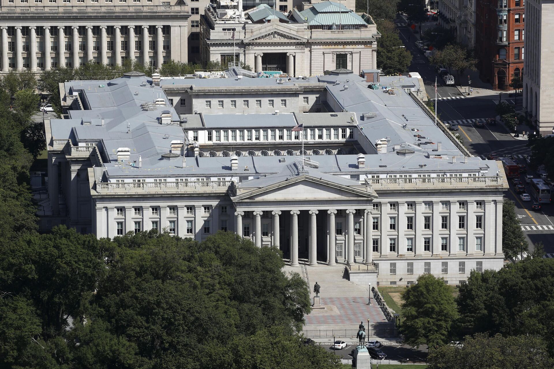 Вид на здание Министерства финансов США в Вашингтоне - РИА Новости, 1920, 25.04.2024