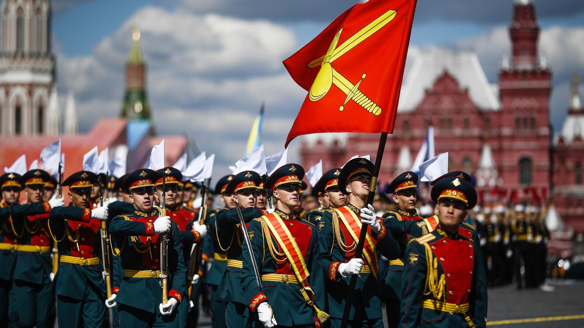 Военный парад, посвящённый годовщине Победы в Великой Отечественной войне - РИА Новости, 1920, 06.05.2024