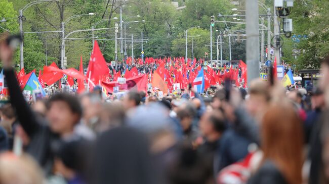 Участники акции Бессмертный полк