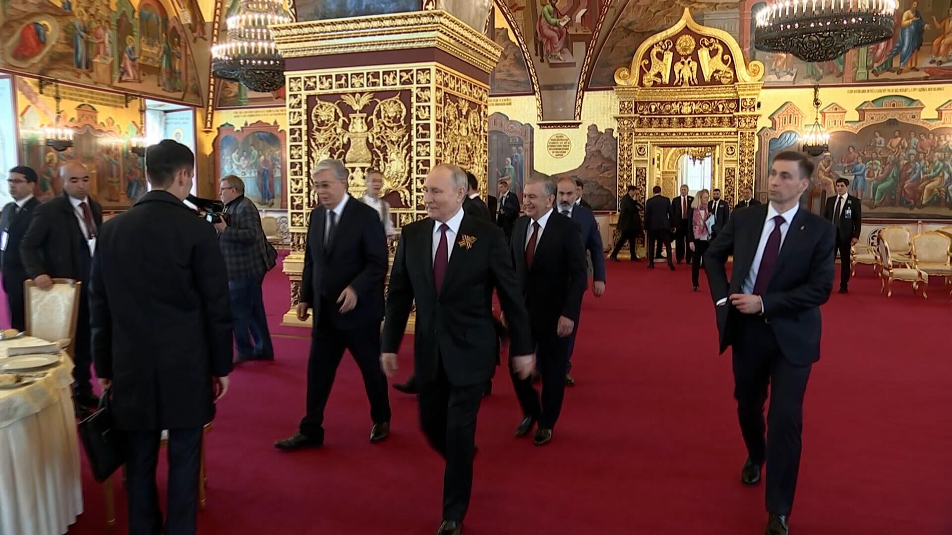 Путин и лидеры стран СНГ прибыли на неформальный завтрак в Кремле - РИА Новости, 1920, 09.05.2023