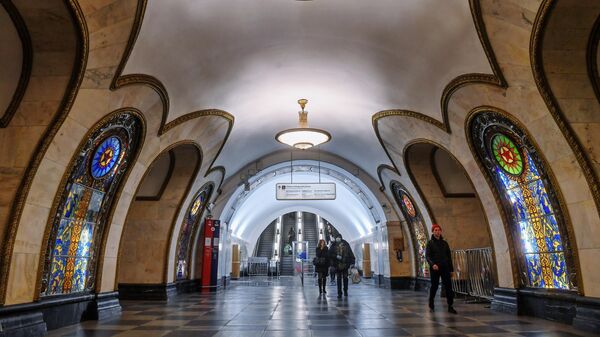 Станция Новослободская Кольцевой линии московского метро