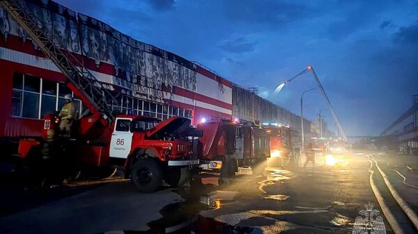  Пожар в покрасочном цех предприятия в городе Тольятти Самарской области