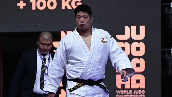 Японский дзюдоист на чемпионате мира в Дохе