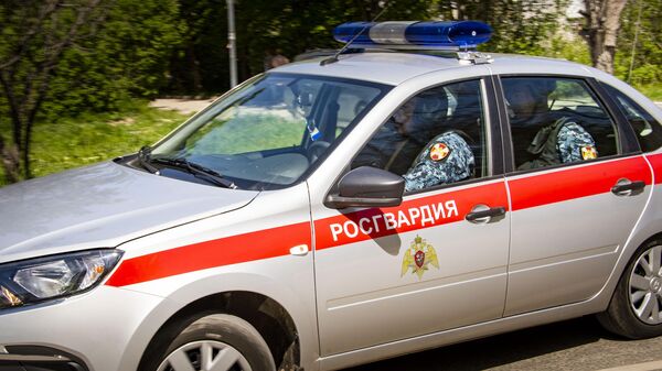 Патрульная машина Росгвардии в Крыму