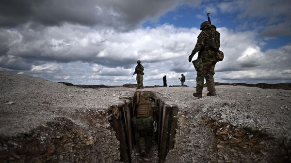 Новобранцы украинской армии на учебной базе министерства обороны Великобритании