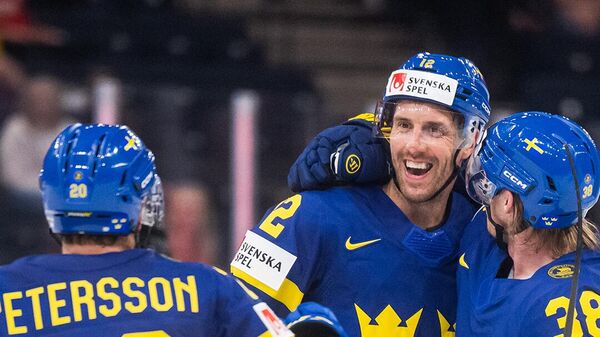 Хоккеисты сборной Швеции на чемпионате мира 2023 года