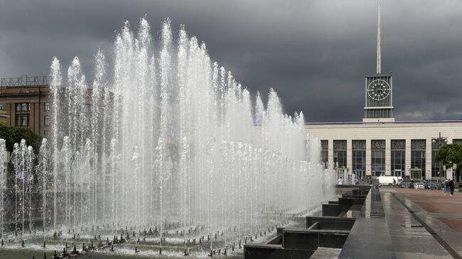 Здание Финляндского вокзала в Санкт-Петербурге 