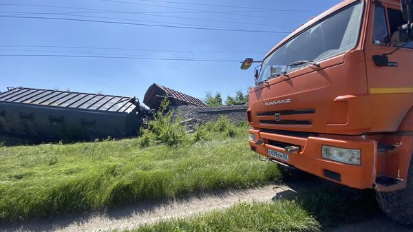 Вагоны с зерном сошли с рельсов в Симферопольском районе Крыма