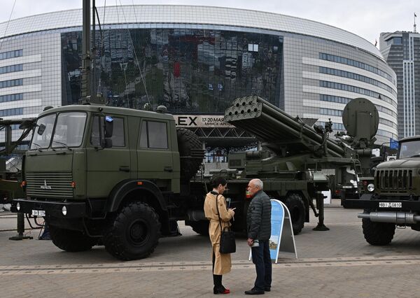 Военная техника на 11-й международной выставке вооружения и военной техники MILEX-2023 в Минске