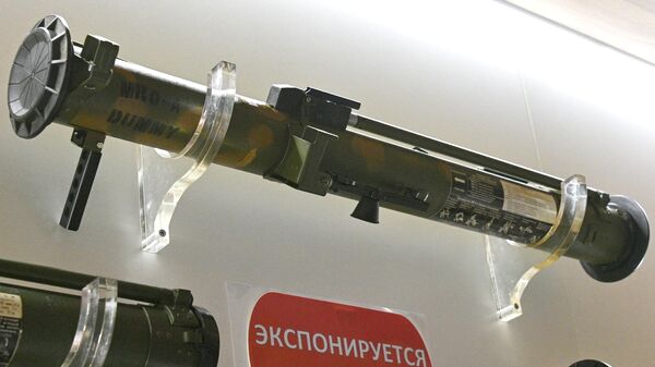 Пехотный огнемет для городских боев МРО-А Бородач впервые представленный на международной выставке MILEX-2023