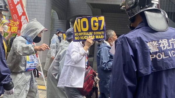 Акция протеста в Хиросиме