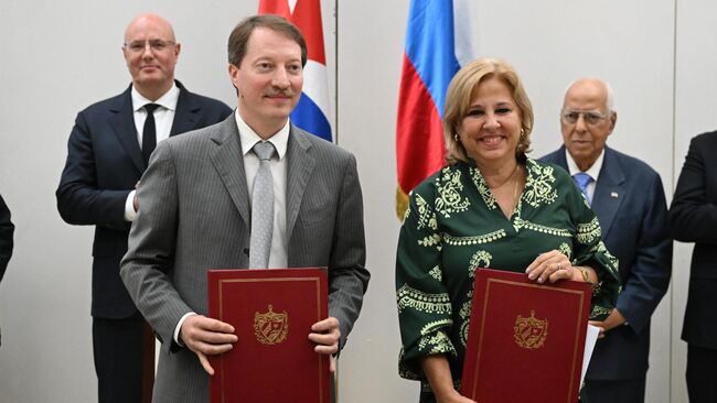 Подписание Протокола между ФТС России и Министерством внешней торговли и иностранных инвестиций Республики Куба о сотрудничестве, обмене информацией и взаимопомощи в рамках единой системы тарифных преференций Евразийского экономического союза