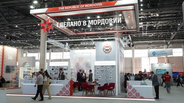 Стенд Мордовии на Международном экономическом форуме Россия - Исламский мир в Казани