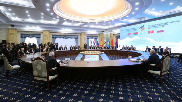 Заседание Высшего Евразийского экономического совета на саммите стран - участниц ЕАЭС в Бишкеке