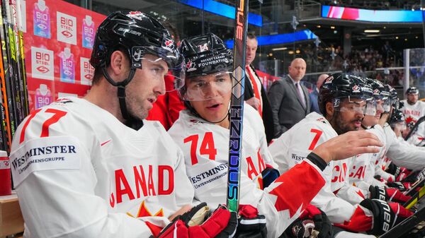 Хоккеисты сборной Канады на чемпионате мира 2023 года