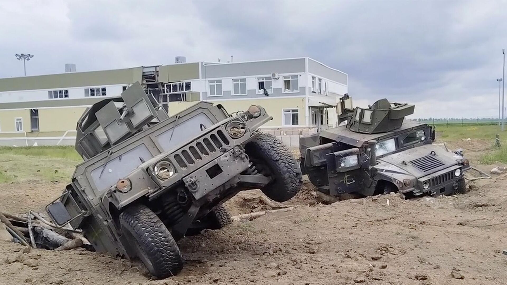 Поврежденная техника на месте уничтожения ДРГ в Белгородской области - РИА Новости, 1920, 24.05.2023