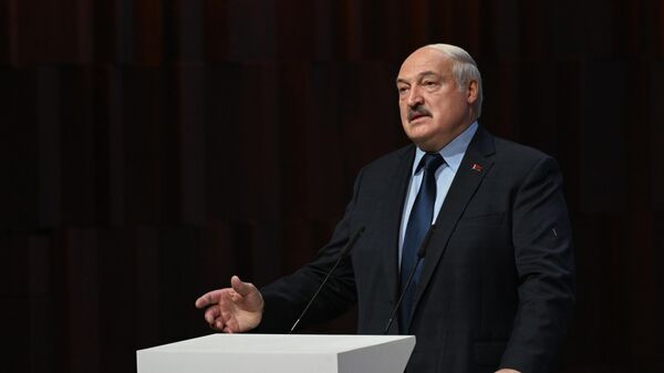 Президент Республики Беларусь Александр Лукашенко выступает на пленарном заседании Евразийского экономического форума в Москве