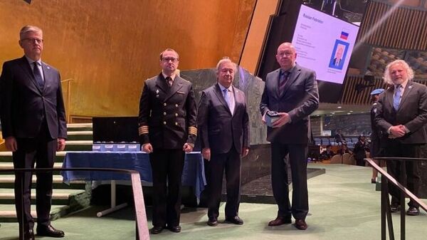 Генсек ООН Антониу Гутерреш наградил посмертно старшего группы российских военных наблюдателей при Миссии ООН в ДРК подполковника Алексея Мизюру