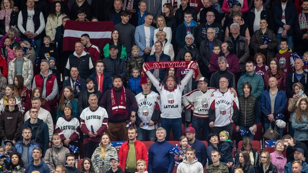 Болельщики сборной Латвии по хоккею на чемпионате мира 2023 года