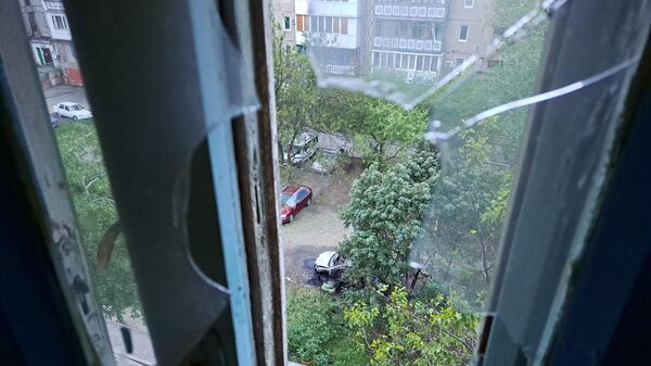 Последствия обстрела Горловки в ДНР со стороны ВСУ