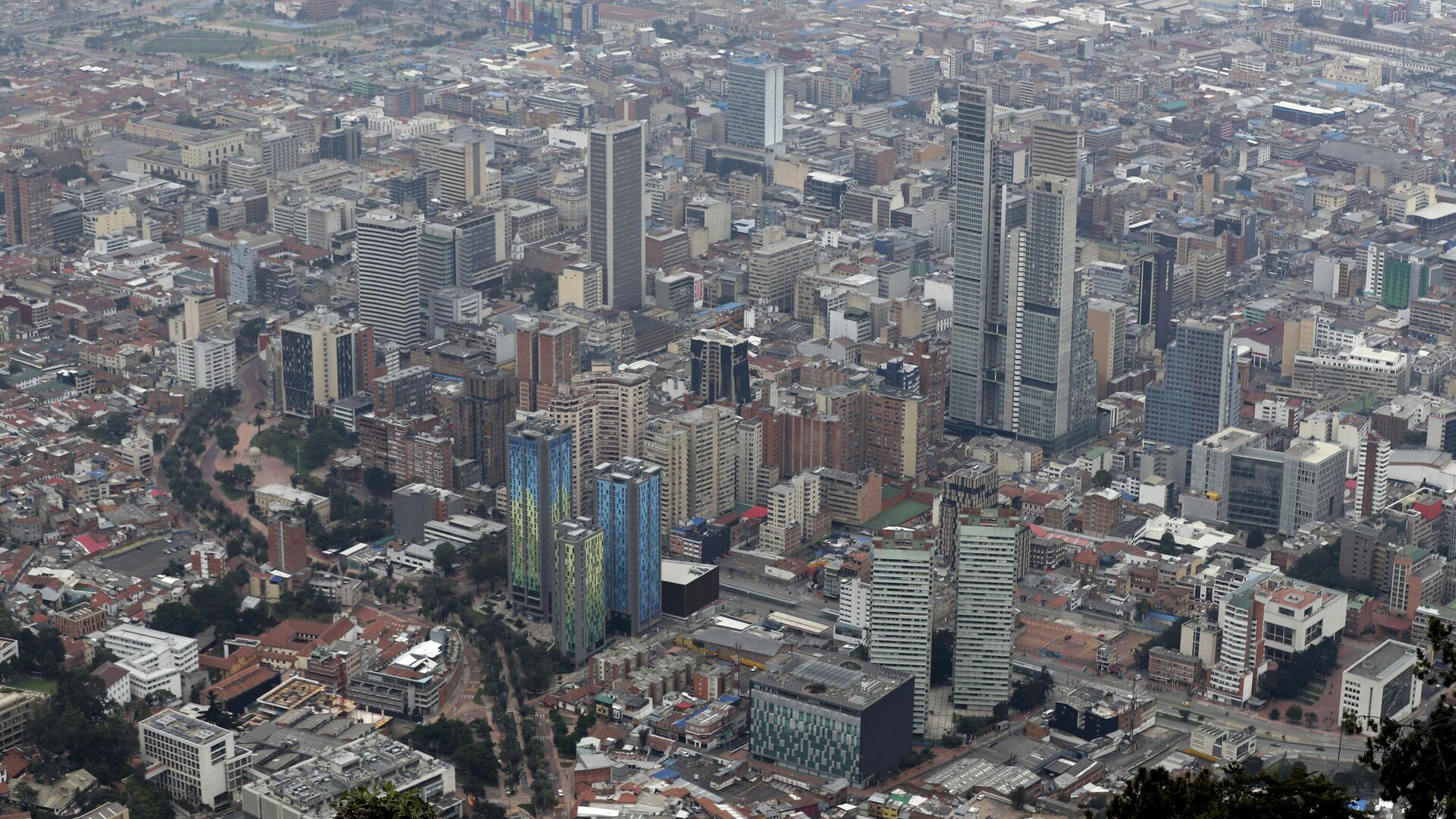 Вид на центр Боготы, Колумбия - РИА Новости, 1920, 29.06.2023