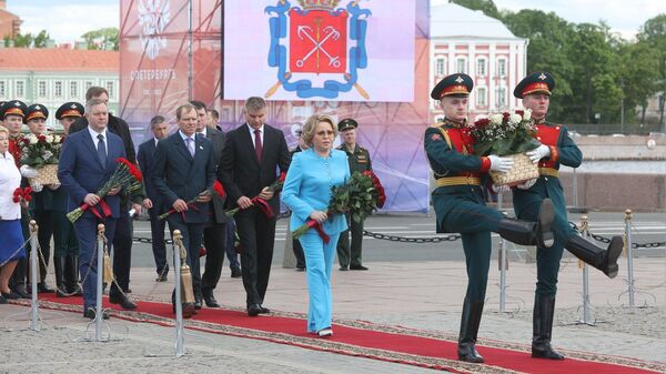 Председатель Совета Федерации Валентина Матвиенко приняла участие в торжественных мероприятиях, посвященных 320-летию Санкт-Петербурга