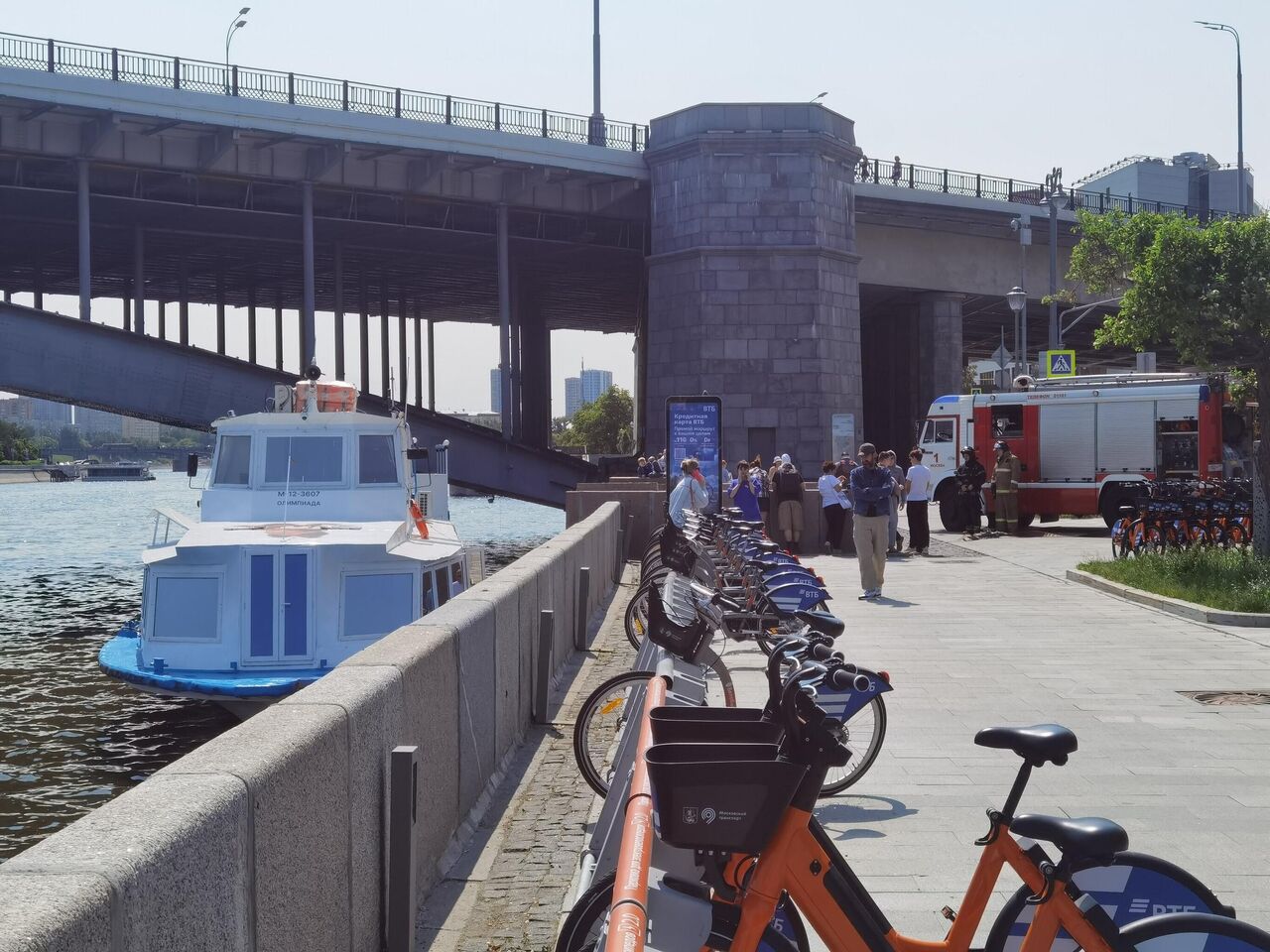 В Москве на теплоходе с людьми произошло возгорание - РИА Новости,  27.05.2023