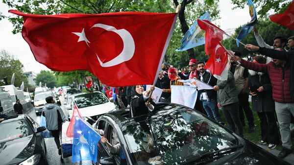 Сторонники действующего президента Турции Реджепа Тайипа Эрдогана