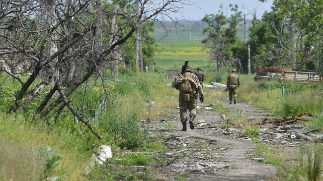 Российские военнослужащие на Артемовском направлении